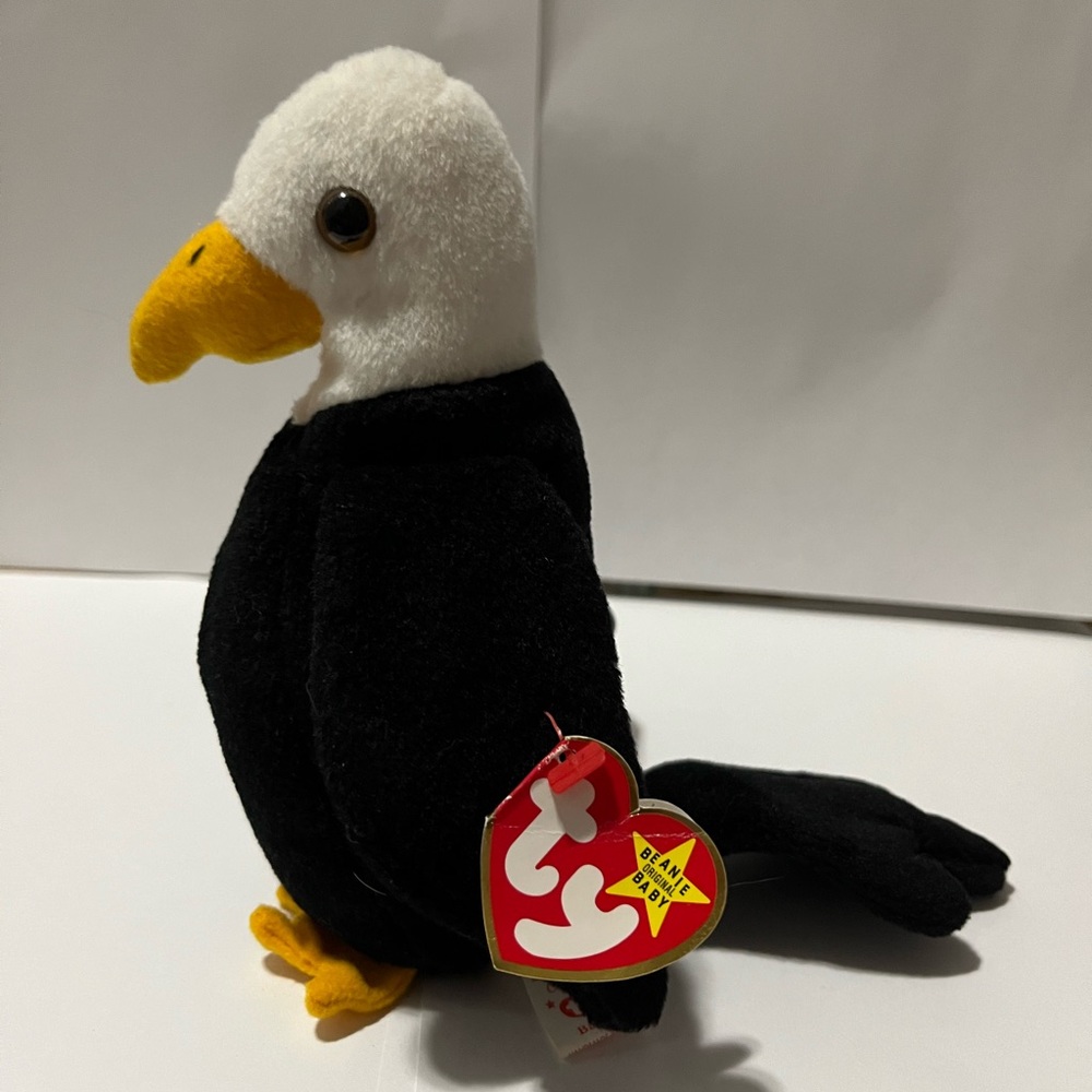 Ty Original Beanie Baby Baldy the Bald Eagle With Tags Vintage 1996